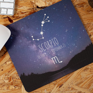 Scorpio   Personalized Zodiac Constellation Mouse Pad