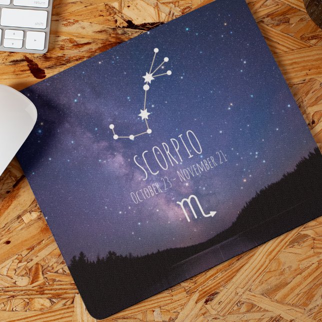 Scorpio | Personalized Zodiac Constellation Mouse Pad (Creator Uploaded)