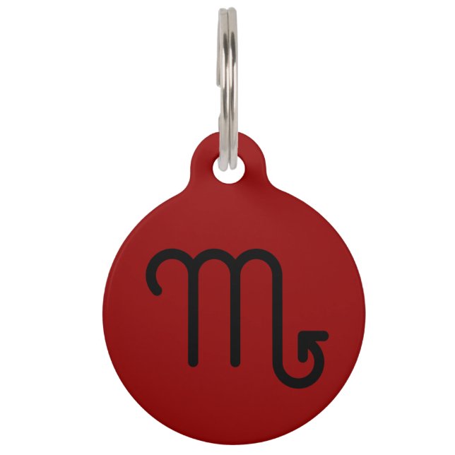 Scorpio Pet ID Tag (Front)