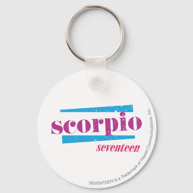 Scorpio Purple Keychain (Front)