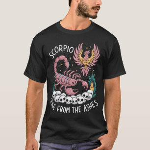 Scorpio Rising: Phoenix of the Zodiac T-Shirt