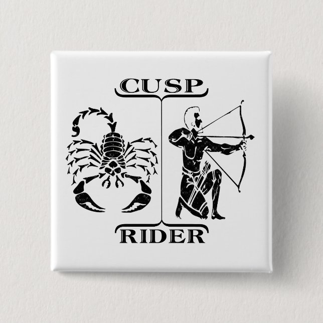 Scorpio/Sagittarius 2 Inch Square Button (Front)