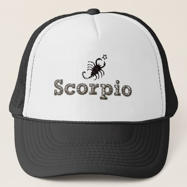 scorpio, sco trucker hat (Front)