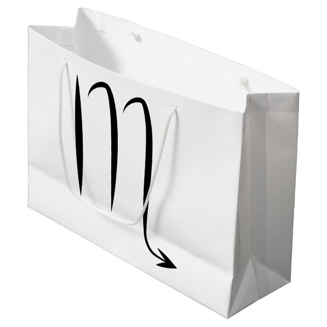 scorpio scorpion greek astrology zodiac horoscope large gift bag (Front Angled)