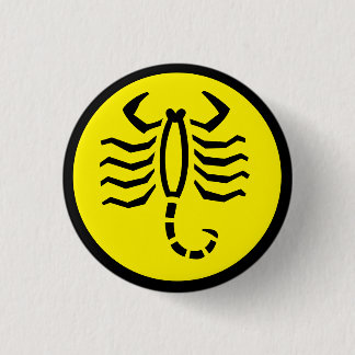 Scorpio Scorpion Horoscope Sign Zodiac Button