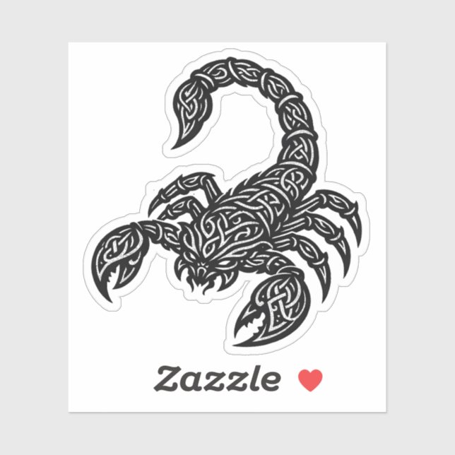Scorpio Scorpion Sigil — Mythic Zodiac Inkwork (Sheet)