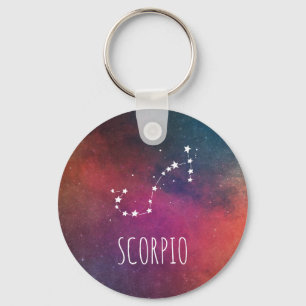 Scorpio Sign Constellation Keychain