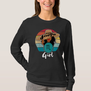 Scorpio Sign Girl Queen Happy Birthday October To  T-Shirt