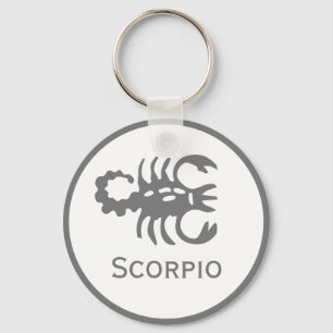 Scorpio Sign of the Zodiac Design Keychain