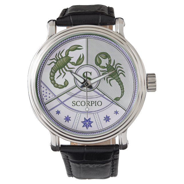 Scorpio sign of the zodiac watch (Front)