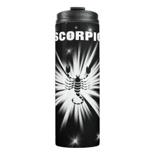 Scorpio sign thermal tumbler
