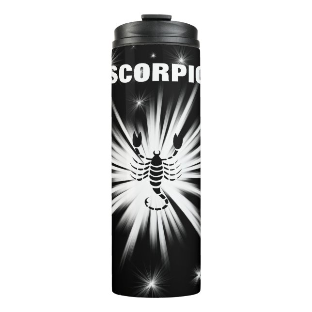 Scorpio sign thermal tumbler (Front)