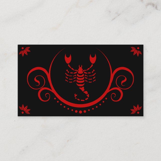 scorpio sophistications business card (Front)