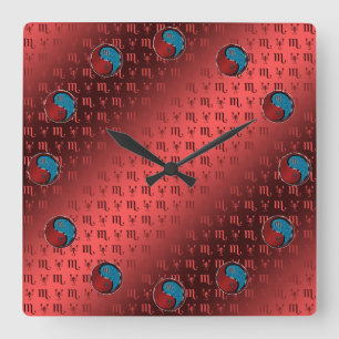 Scorpio Square Wall Clock