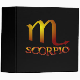 Scorpio Star Gold Binder
