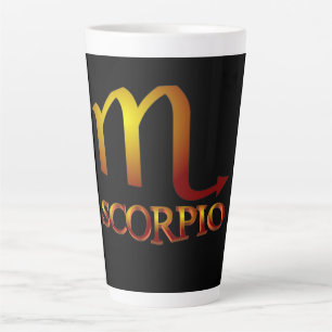 Scorpio Star Gold Latte Mug