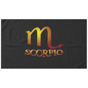 Scorpio Star Gold Tablecloth