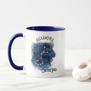 Scorpio Starry Night Constellation Custom Name Mug