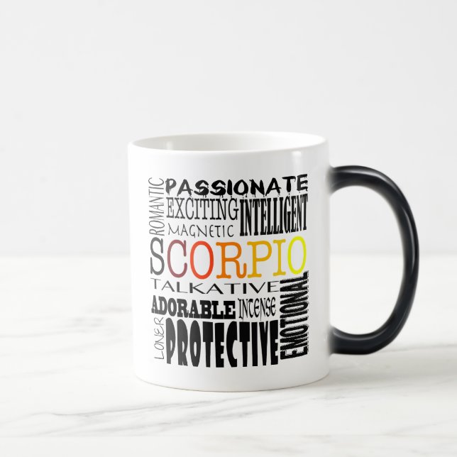 Scorpio Subway Art Magic Mug (Right)