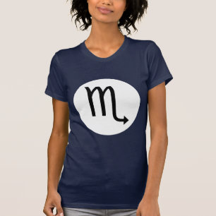Scorpio Symbol - Dark Tee - Customized