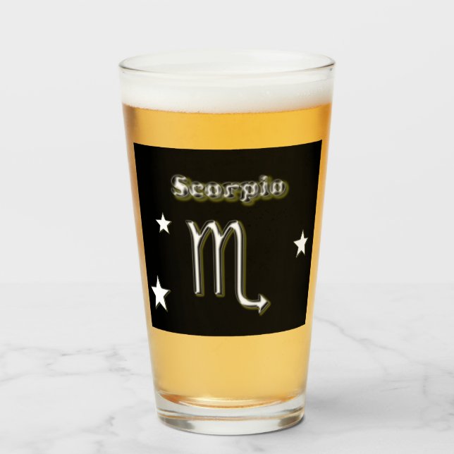 Scorpio symbol  glass (Front Filled)