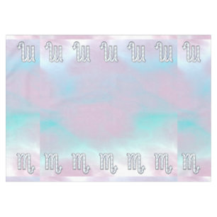 Scorpio Symbol in Mother of Pearl Style Decor Tablecloth
