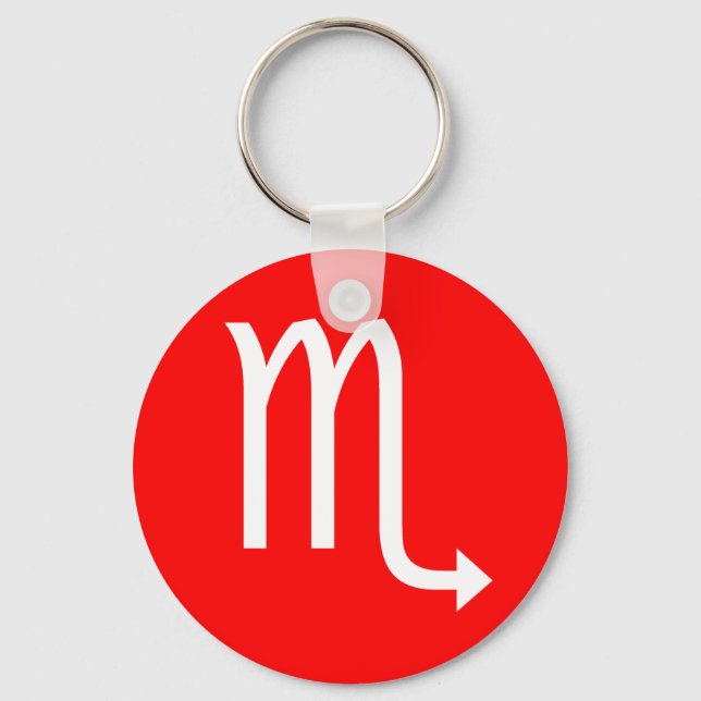 Scorpio Symbol Keychain (Front)
