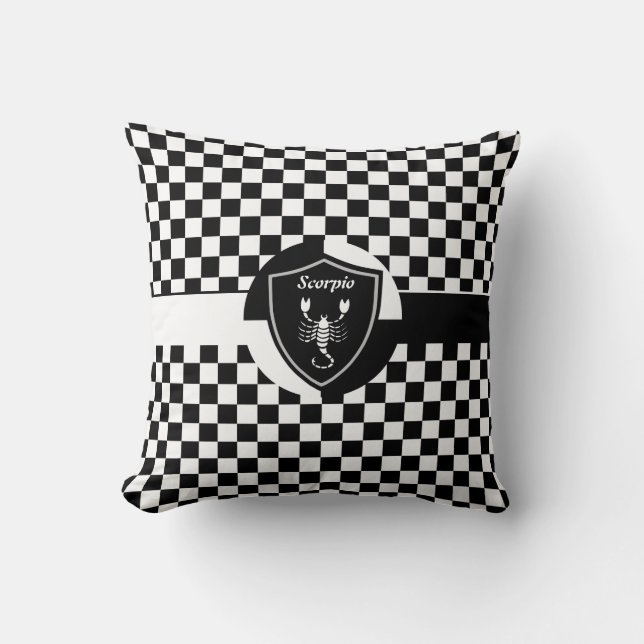 Scorpio symbol          throw pillow (Front)