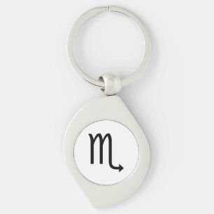 Scorpio Symbol Zodiac Keychain