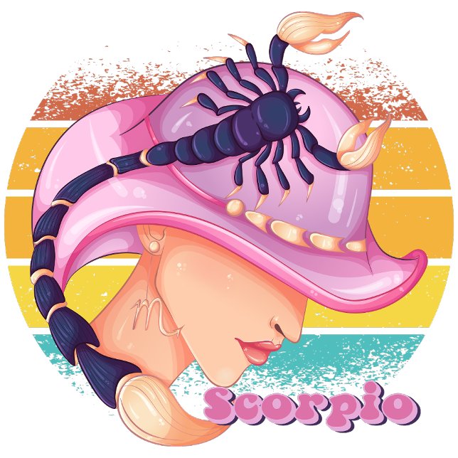 Scorpio  T-Shirt (Scorpio (October 23 - November 21):
"Mysteries Deep, Your Secrets You Keep!")