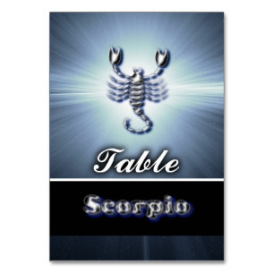 Scorpio Table Number
