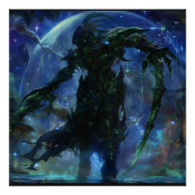 Scorpio (The Assassin) Zodiac Sign Deity Poster