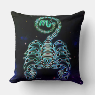 scorpio the scorpion zodiac pillow