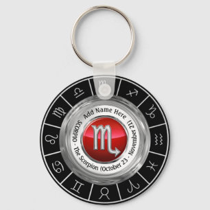 Scorpio - The Scorpion Zodiac Sign Keychain