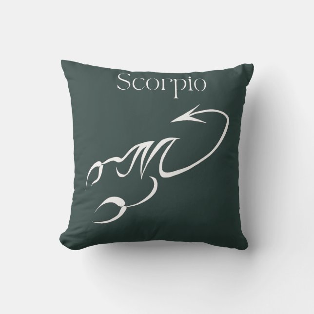 scorpio throw pillow (Front)