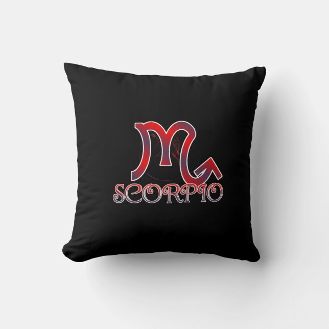 Scorpio Throw Pillow (Front)