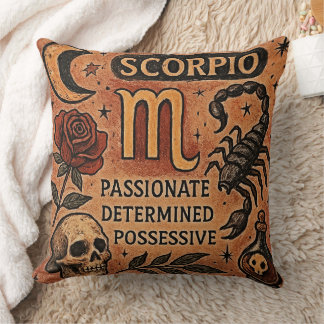 Scorpio Throw Pillow