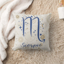 Scorpio Throw Pillow