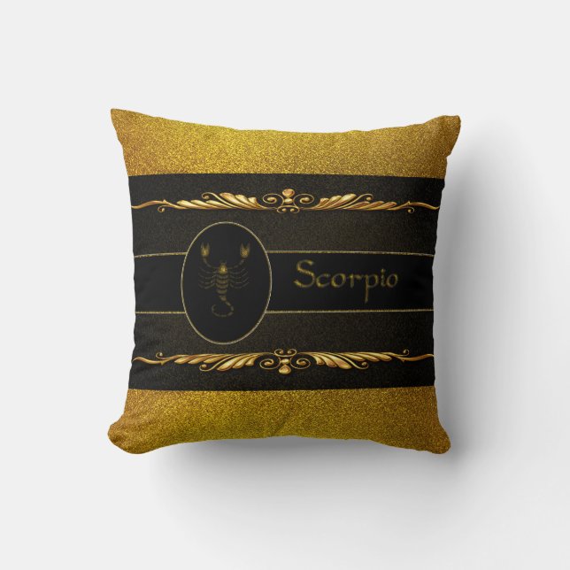 Scorpio Throw Pillow (Front)