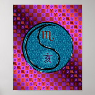 Scorpio & Water Boar Poster