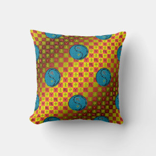 Scorpio & Water Monkey Throw Pillow