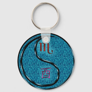 Scorpio & Water Rooster Keychain