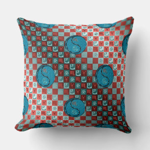 Scorpio & Water Snake Throw Pillow