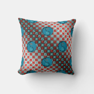 Scorpio & Water Snake Throw Pillow