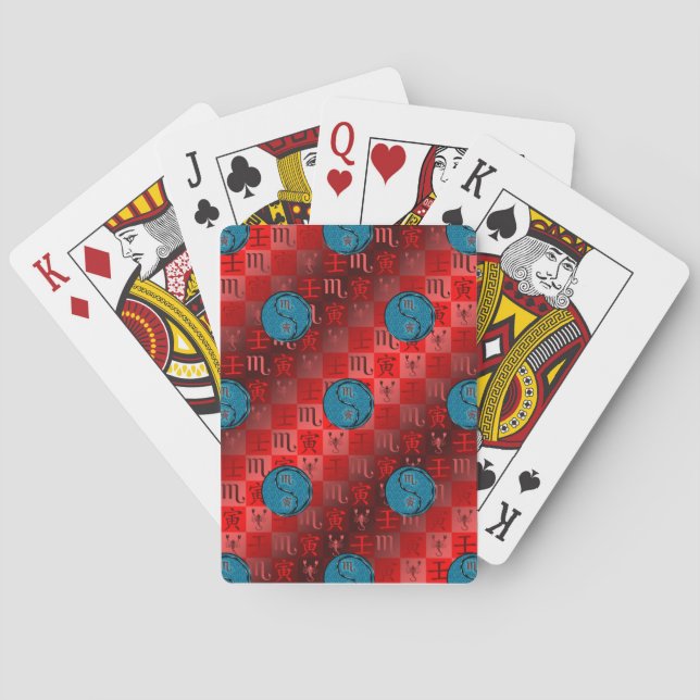 Scorpio & Water Tiger Playing Cards (Back)