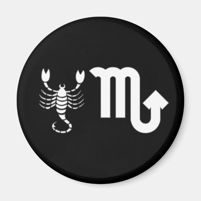 Scorpio with Symbol Magnet (Front)