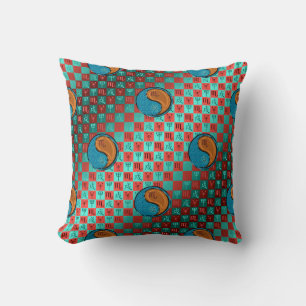 Scorpio & Wood Dog Throw Pillow