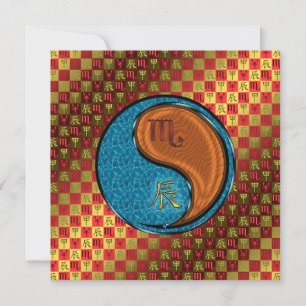 Scorpio & Wood Dragon Card