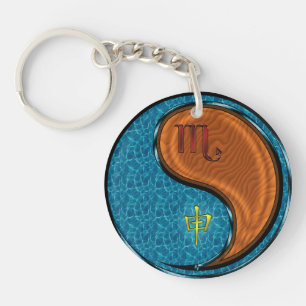 Scorpio & Wood Monkey Keychain