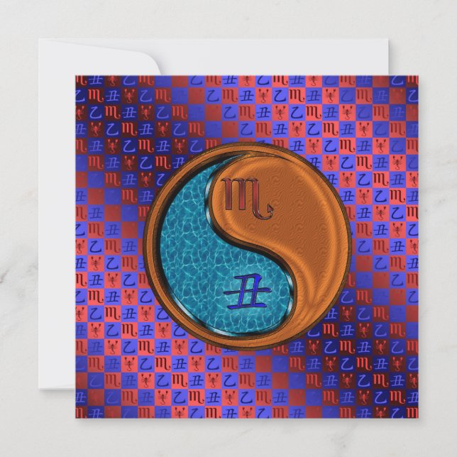 Scorpio & Wood Ox Card (Front)